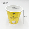 Yogurt Bucket 150 ml Plastic Yogurt cup with Lid 5 Oz Round Food Packaging with Handles PP Food Grade Material IML Customized Color