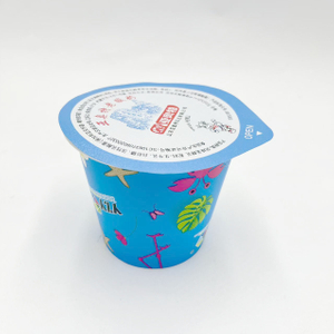 Popular Food Grade Custom Plastic Cups for Yogurt with IML Print Single Wall Disposable PP Plastic Cups Food Grade for Yogurt Packing