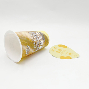 180ML Printing Clear Packaging Boba Tea Juice Drink Coffee Cup IML Plastic Cups Eco-fridenly Reusable PP Food Eco-friendly 