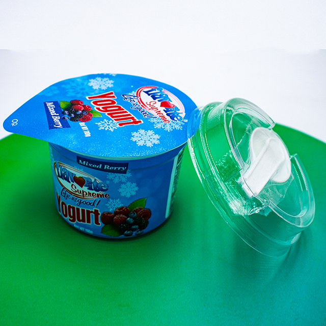 110ml Customized Single Wall Greek Yogurt Food Grade Plastic Cup With Shrink Label