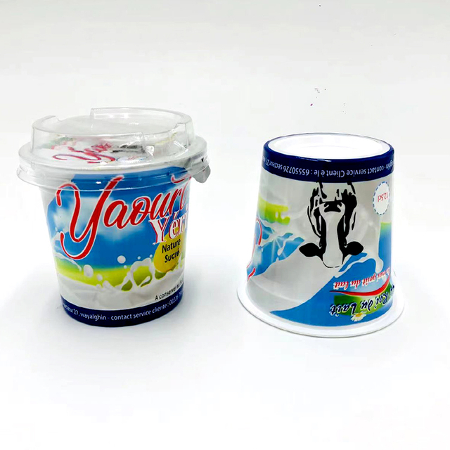 100ML clear PP Plastic Cup with Sealable Aluminum Foil Lid